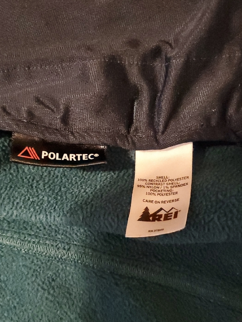 REI Teal Women's Polartec Full-Zip Fleece Jacket - Picture 12 of 12